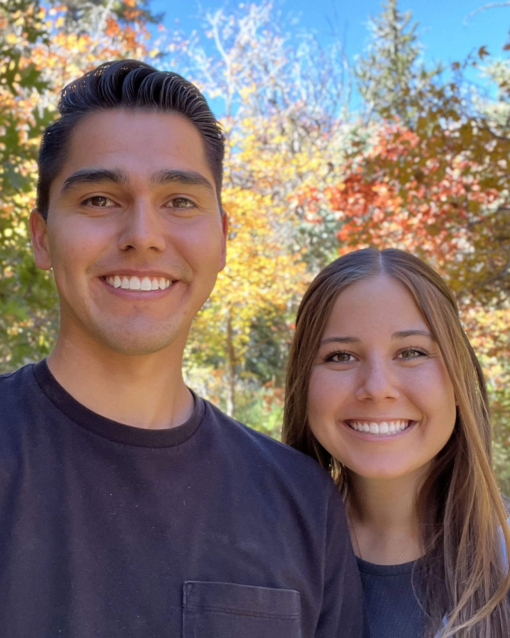 Evan Hardy and his wife